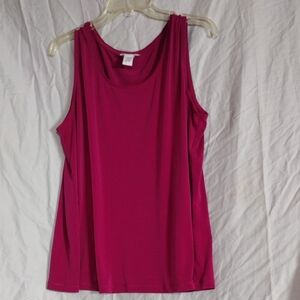 Avenue Magenta Sleeveless Top